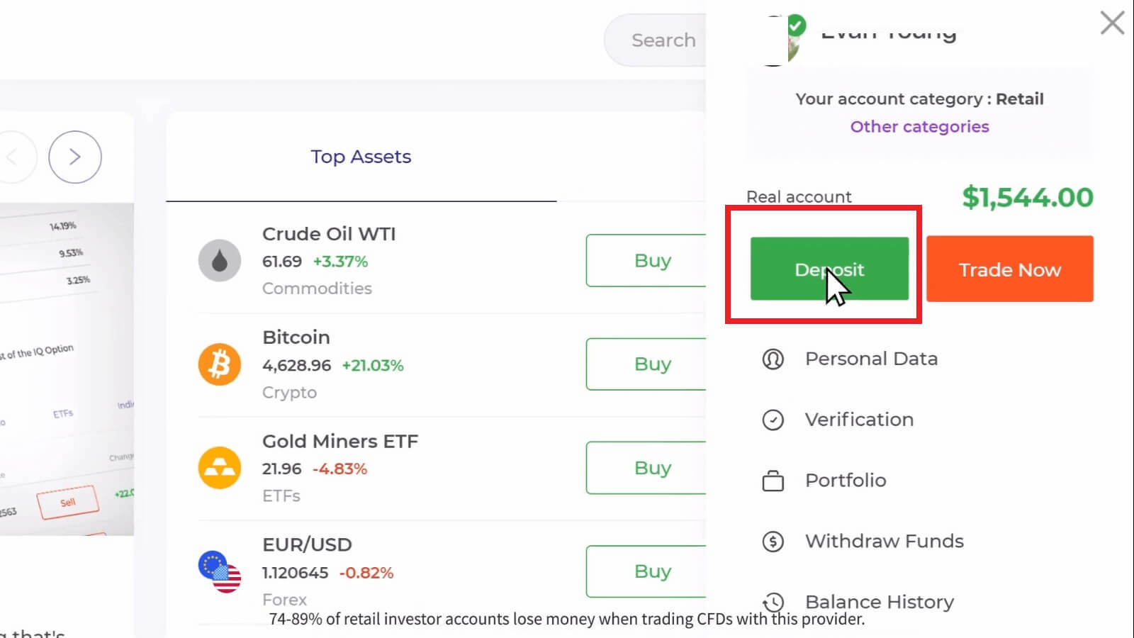 Deposit on IQ Option Vietnam: Visa/Mastercard, Internet Banking & E-wallets