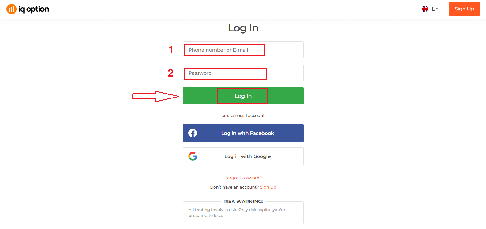 How to Login and start Trading Binary Options at IQ Option How to Login and start Trading Binary Options at IQ Option