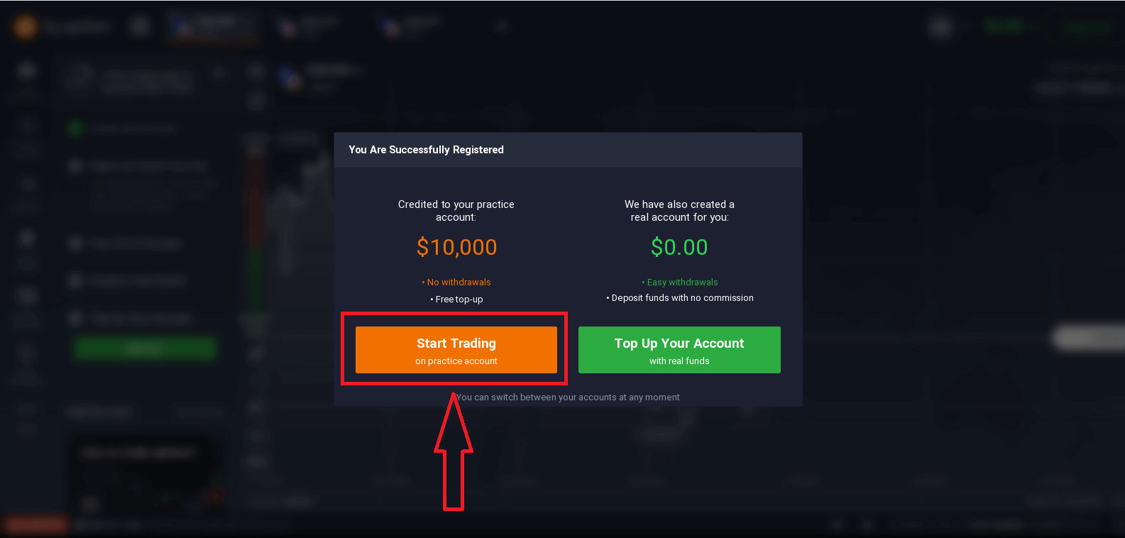 Come registrarsi e iniziare a fare trading con un conto demo in IQ Option Come registrarsi e iniziare a fare trading con un conto demo in IQ Option