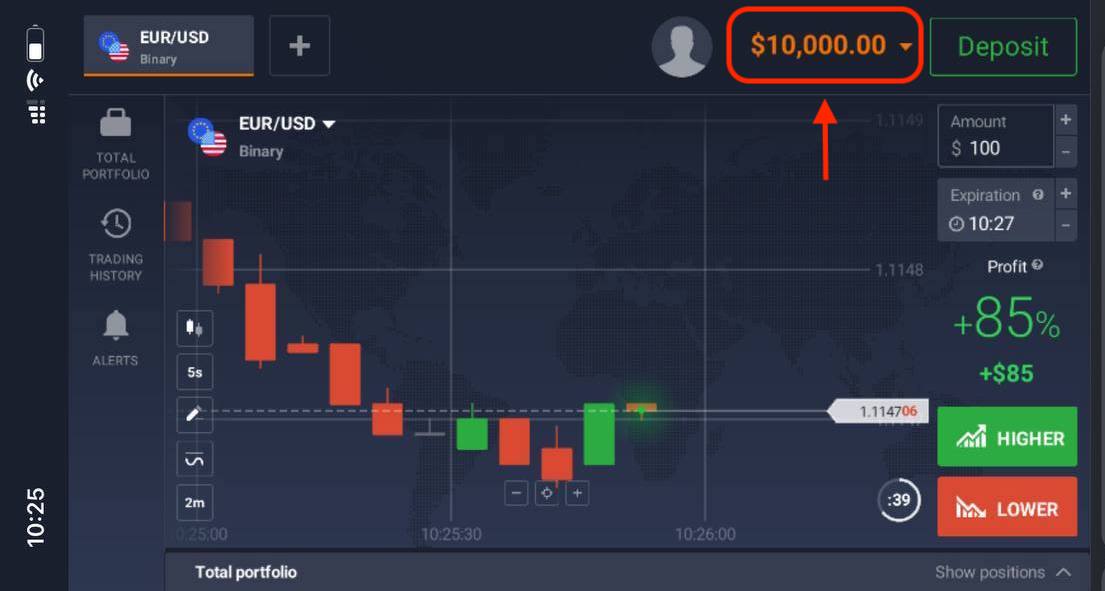 IQ Option հաշվի գրանցման և մուտքի քայլեր