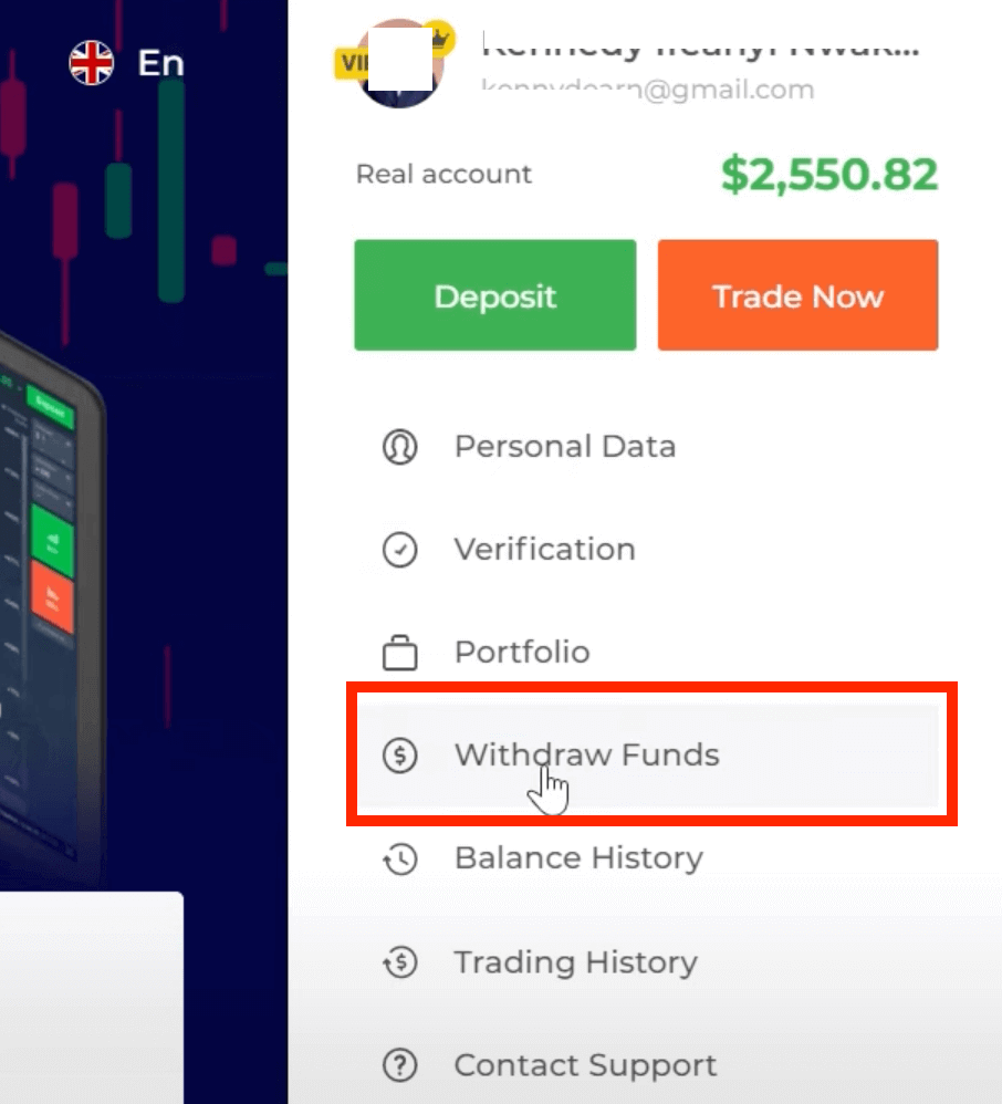 Depósito e retirada da IQ Option: métodos, limites e processamento