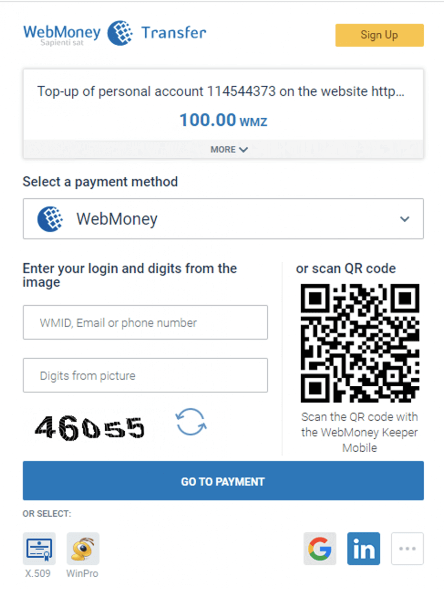 IQ Option Deposit via WebMoney: Minimums, Steps & Timing