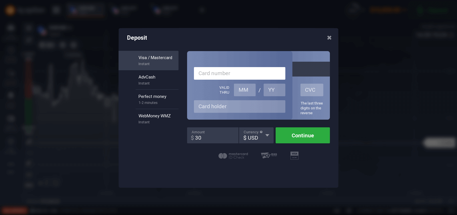 IQ Option Open Account and Deposit: Requirements & Methods