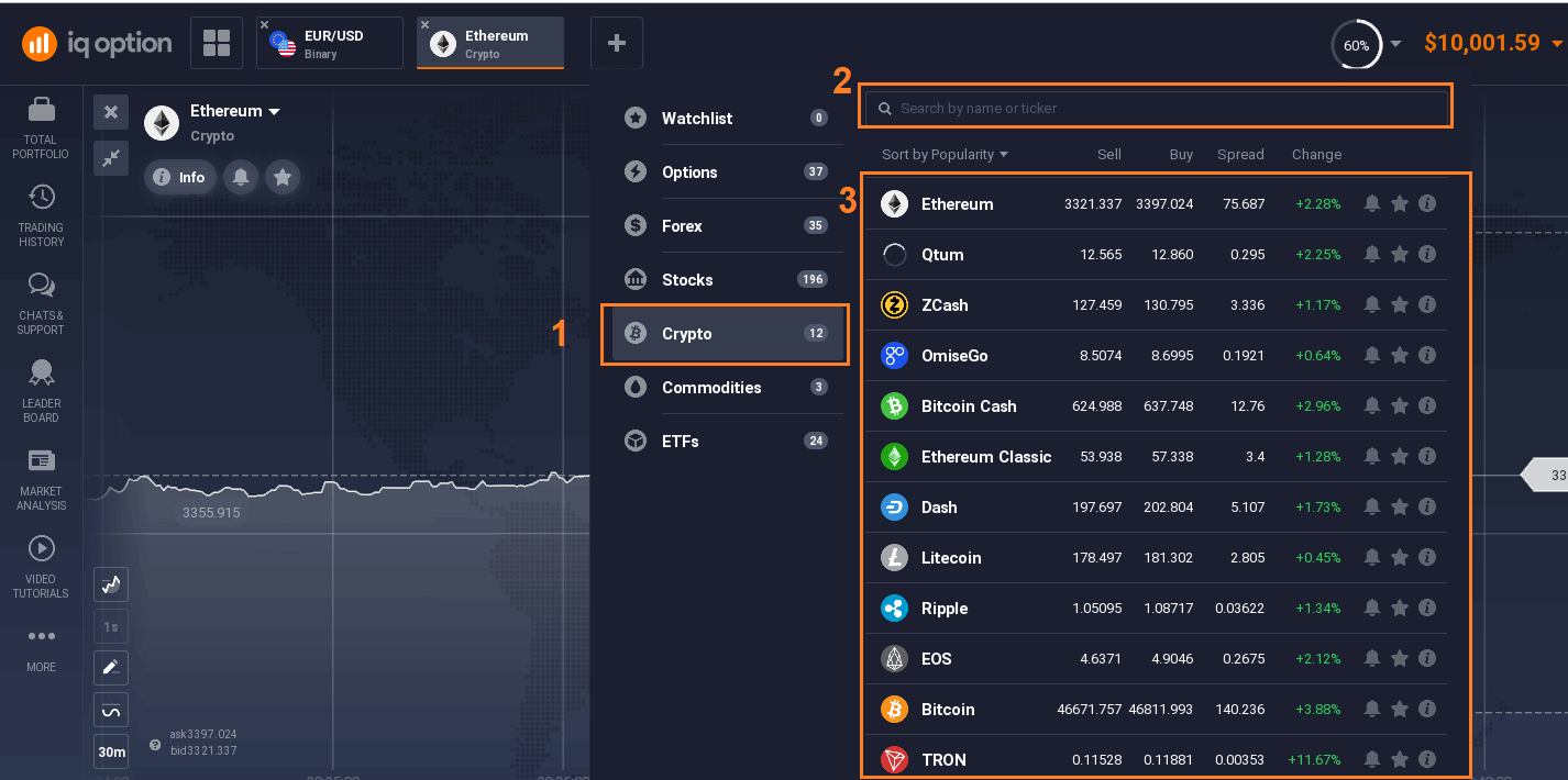 IQ Option: Daftar dan Perdagangkan CFD (Forex, Kripto, Saham)