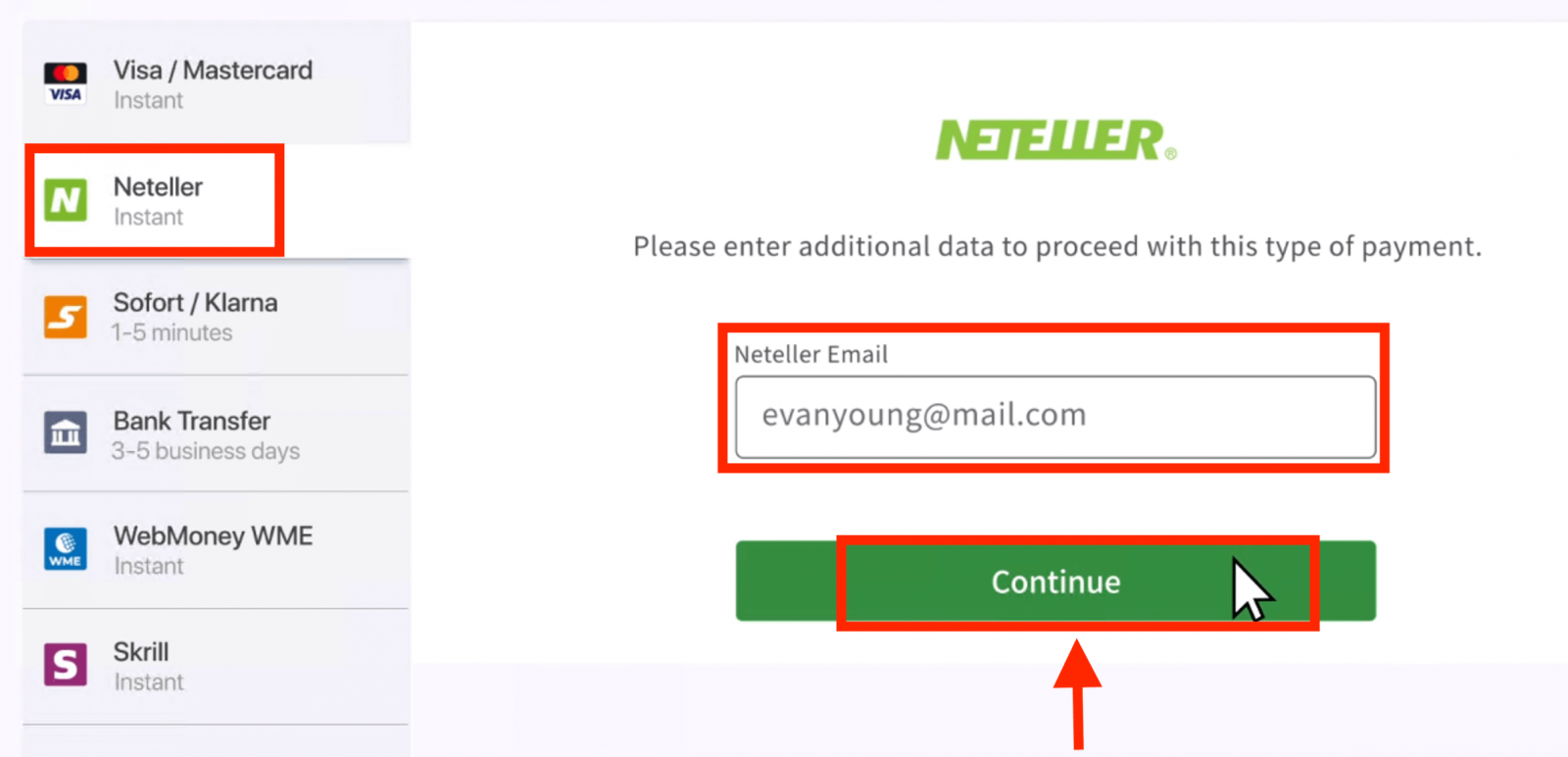 Cara Menyetor Uang di IQ Option melalui Neteller Cara Menyetor Uang di IQ Option melalui Neteller
